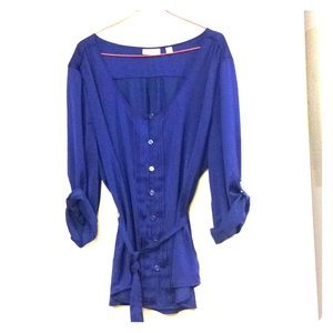 Navy Blue Blouse